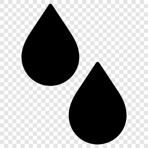 Drops Of Water, Water Drops, Water Drops Of Rain, Raindrops icon svg
