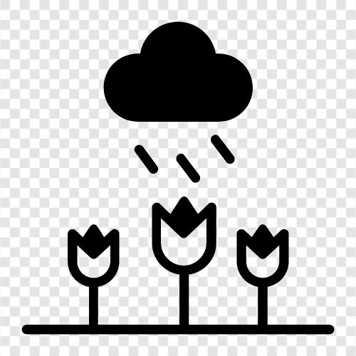 drops, rainfall, thunder, lightening Значок svg