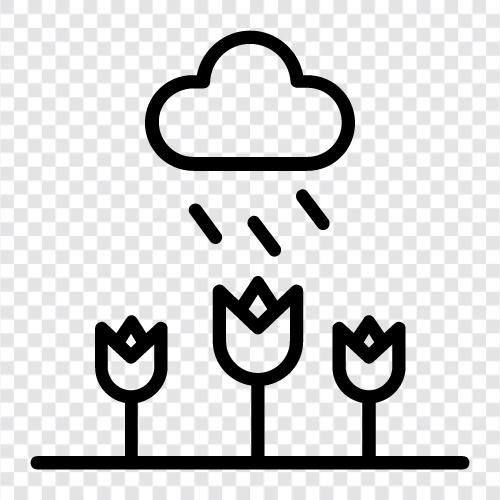 drops, rainfall, thunder, lightening Значок svg