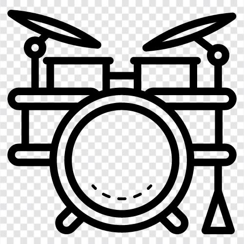 drums, percussion, music, beat icon svg