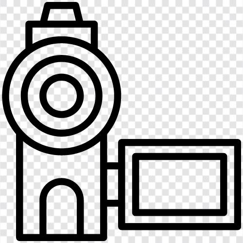 dslr, Kamera, Camcorder, digital symbol