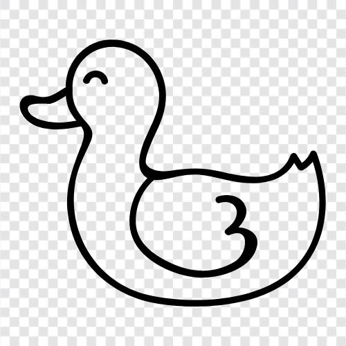 duck, water toy, rubber duck, bath toy icon svg