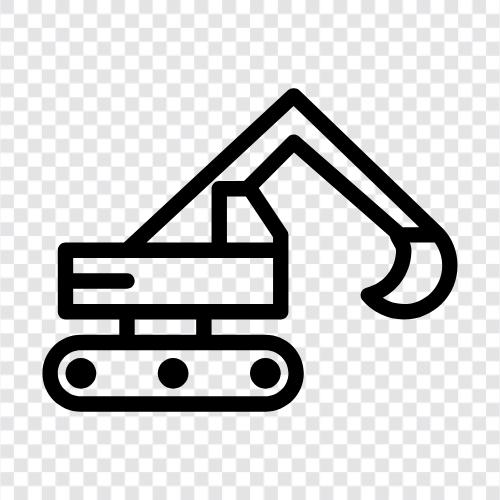 dump truck, backhoe, excavator operator, heavy equipment operator icon svg