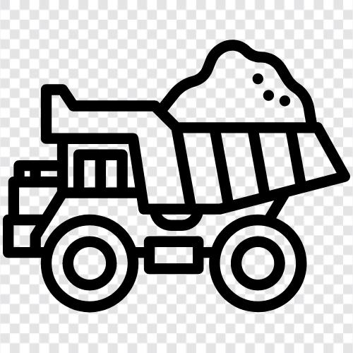 Dump Truck Vermietung, Dump Truck zum Verkauf, Dump Truck zur Miete, Dump symbol