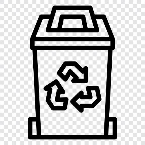 Müll, Recycling, Mülleimer symbol