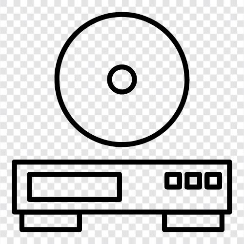 DVD, player, movies, TV shows icon svg