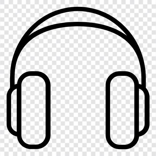 earphones, headsets, music, sound icon svg