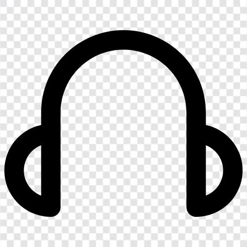earphones, headphone, audio, music icon svg