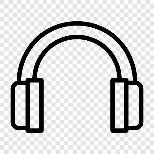 earphones, headphone, music, audio icon svg