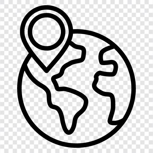 Dünya haritası, Dünya konumu koordinatları, Dünya haritası koordinatları, Dünya haritası indirme ikon svg