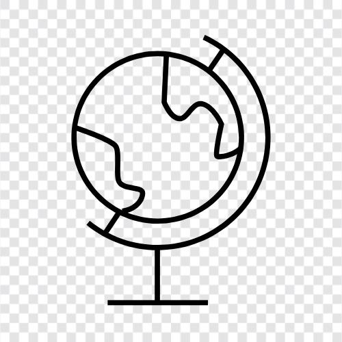 Earth s, Planet, Globe, Blue icon svg