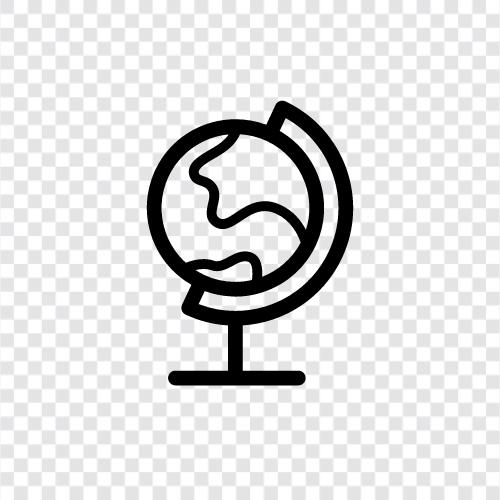 Earth, Globe icon svg