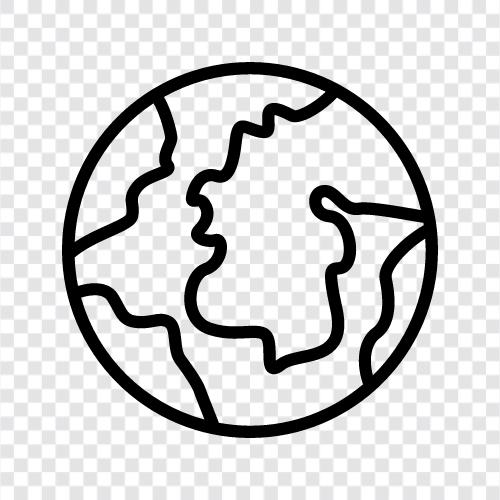 earth, planet, solar system, universe icon svg