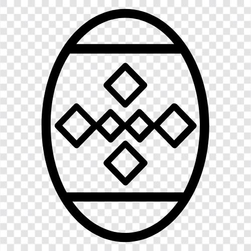 Osterkorb, Ostereiersuche, Ostereier, OstereierFärbungsseiten symbol