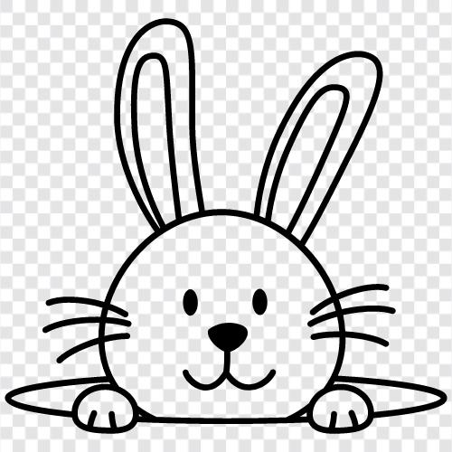 easter bunny, easter eggs, bunny, eggs icon svg