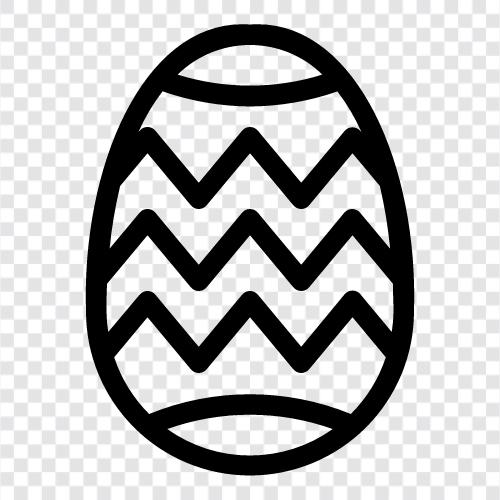 Easter, eggs, decorations, spring icon svg