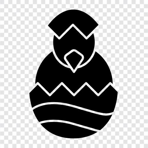 Easter eggs, Easter bunnies, Easter chicks, Easter Bird icon svg