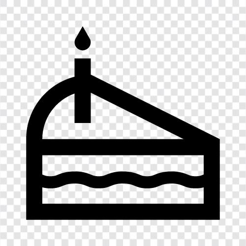 einfach, schnell, mühelos, Stück Kuchen symbol