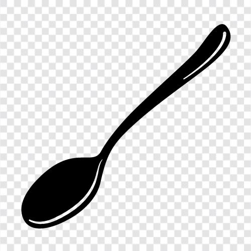 yemek takımları, mutfak eşyaları, Spoon ikon svg