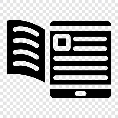 eBooks, eReading, digital reading, eBooks online icon svg