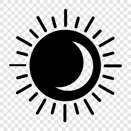 Sonnenfinsternis, Mond, Himmel, Astrophysik symbol