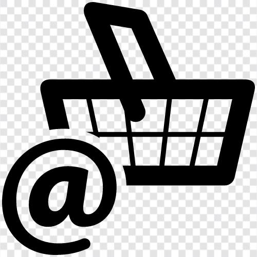 Электронные торговые корзины, магазины электронной торговли, онлайновые торговые корзины, онлайновые покупки Значок svg