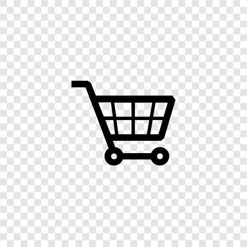 eCommerce, Einkaufswagen, OnlineShopping, Einkaufswagensoftware symbol