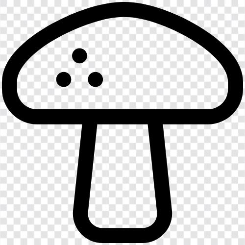 genießbare, genießbare Pilze, Pilze symbol