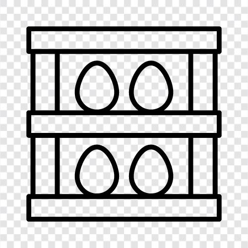 Яичный картон, яичные коробки, яичная ферма, яичный фермер Значок svg