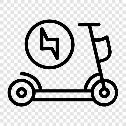 Electric Bike, Electric Motorbike, Electric Motorcycle, Electric Scooter icon svg