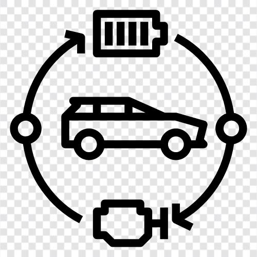 electric car, fuel efficiency, green car, eco car icon svg