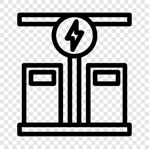 Elektrik jeneratörü, Elektrik, Güç, Elektrikçi ikon svg