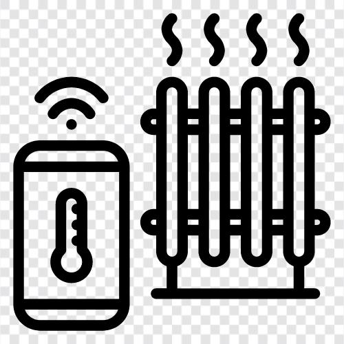 electric heater, smart electric space heater, electric space heater, smart electric heater icon svg