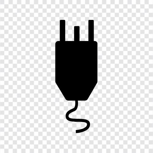 electric, car, charger, adapter Plug icon svg