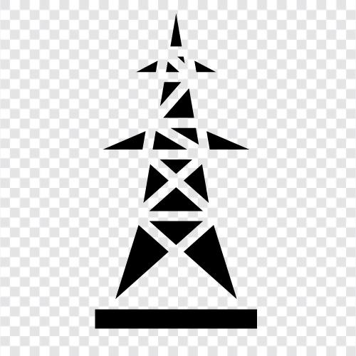 elektrische Leistung, elektrische Leitung, Elektriker, Hochspannungsfreileitung symbol