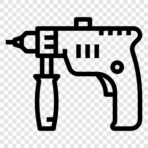 electric screwdriver, electric saw, electric hammer, electric screwdriver bit icon svg