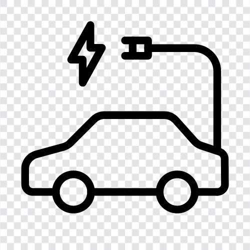 Elektrische Fahrzeuge, Elektroautos, Elektroautos zum Verkauf symbol