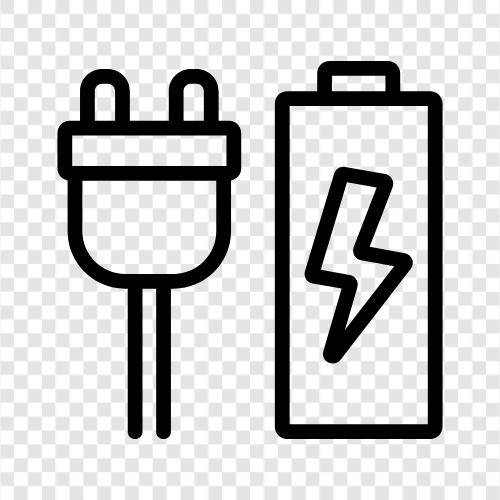 Strom, Batterie, Speicher, Solar symbol