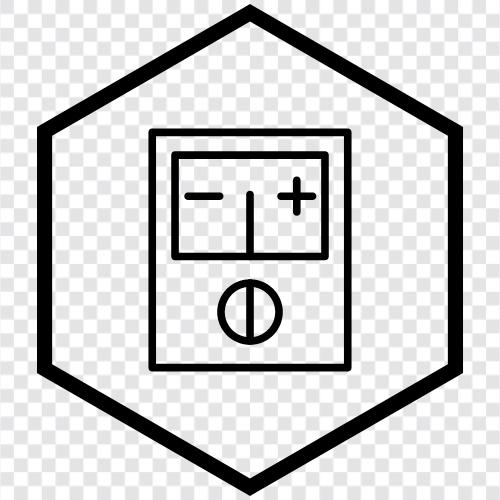 Electricity, Ammeter, Voltmeter, Meter icon svg