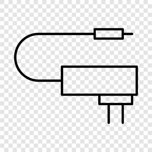 Strom, Aufladen, Adapter, Stecker symbol