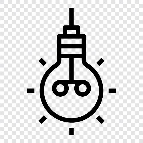 Strom, Energie, Beleuchtung, Lampe symbol