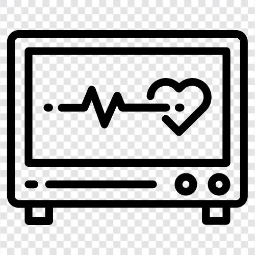 Elektrokardiogramm, Herz, Elektrokardiographie, EKG symbol
