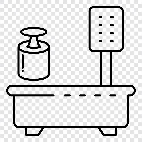 elektronische Waage, digitale Waage, elektronische Küchenwaage, Küchenwaage symbol