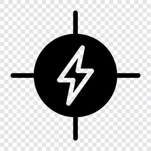 electrons, current, voltage, magnetism icon svg