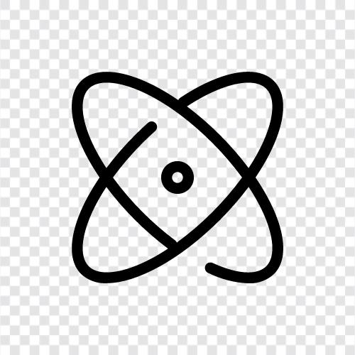 element, atomik, nükleus, atomaltı ikon svg