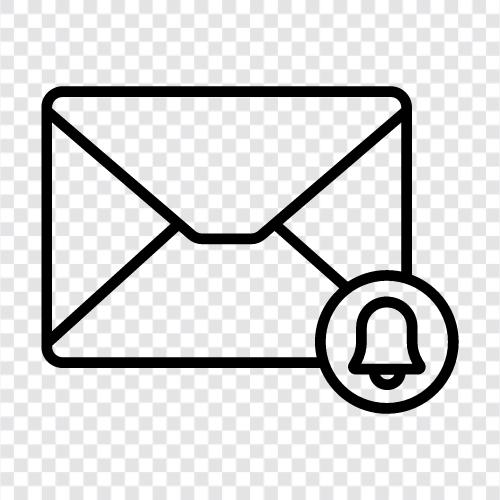 Оповещение по электронной почте, Служба уведомления по электронной почте, уведомление по электронной почте Значок svg