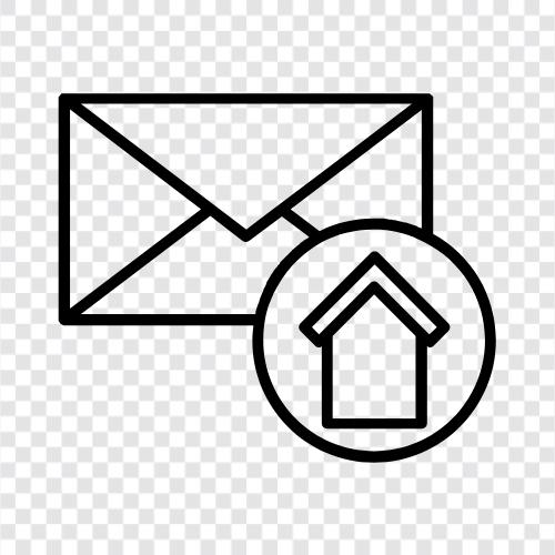 EMail, Senden, Nachricht, HOME MAIL symbol