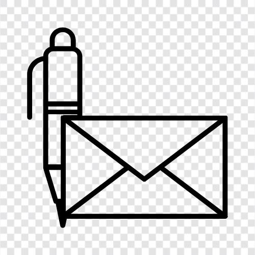 Email, Mail, Correspondence, Writing icon svg