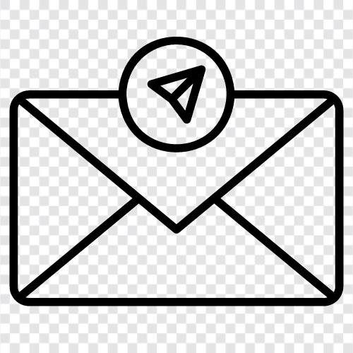 Электронная почта, отправка электронной почты Значок svg