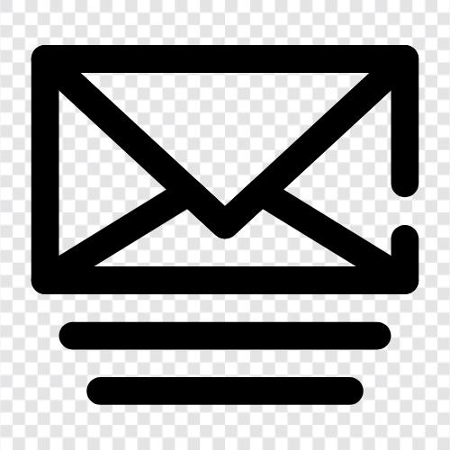 Электронная почта, маркетинг электронной почты, список электронной почты, ведение списка электронной почты Значок svg